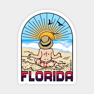 Florida Beach Baby Magnet