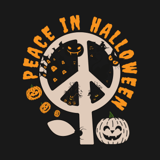 Peace In Halloween T-Shirt