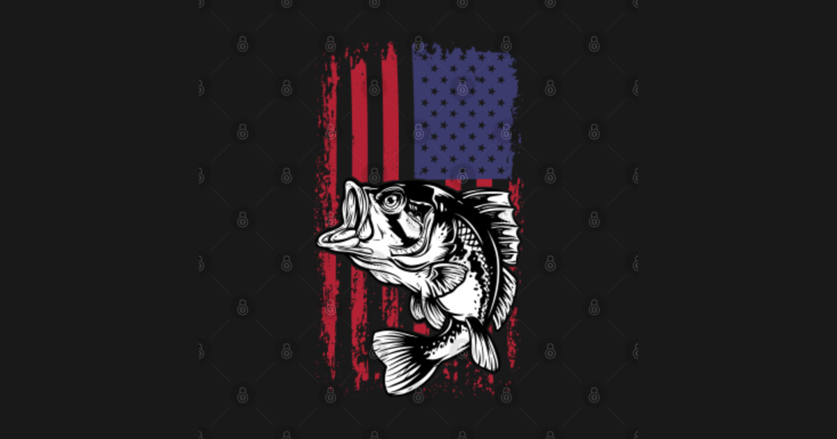 Patriotic American Flag Fishing. - Patriotic American Flag Fishing ...