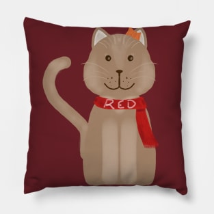 Karma is a Cat - Red Era Pillow