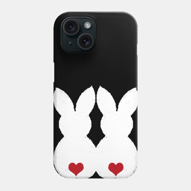 Easter Bunny Love Couple Shirts and Gifts Phone Case by Shirtbubble