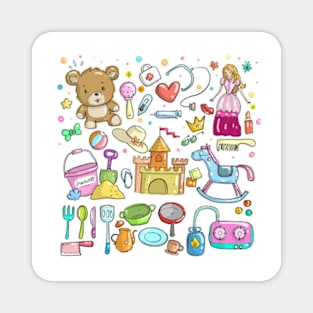 Cute pattern princess Magnet