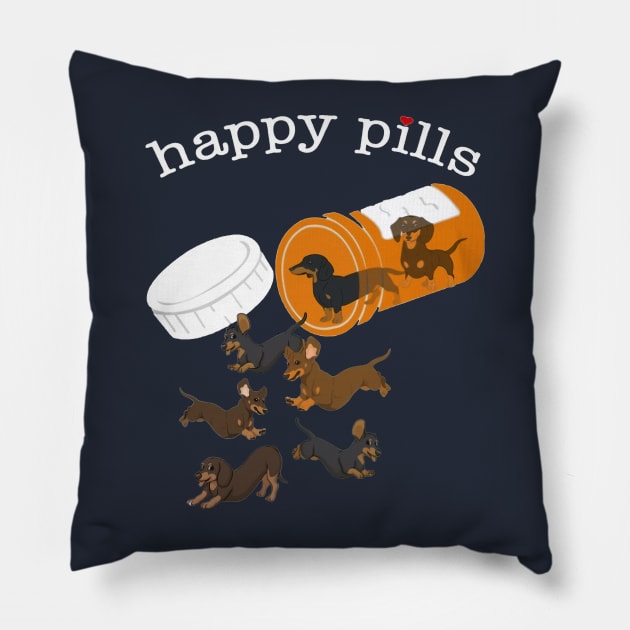 Labrador Happy Pills Pillow by Distefano