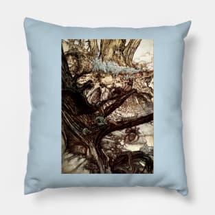 Fairies and Forest Creatures - Arthur Rackham Pillow