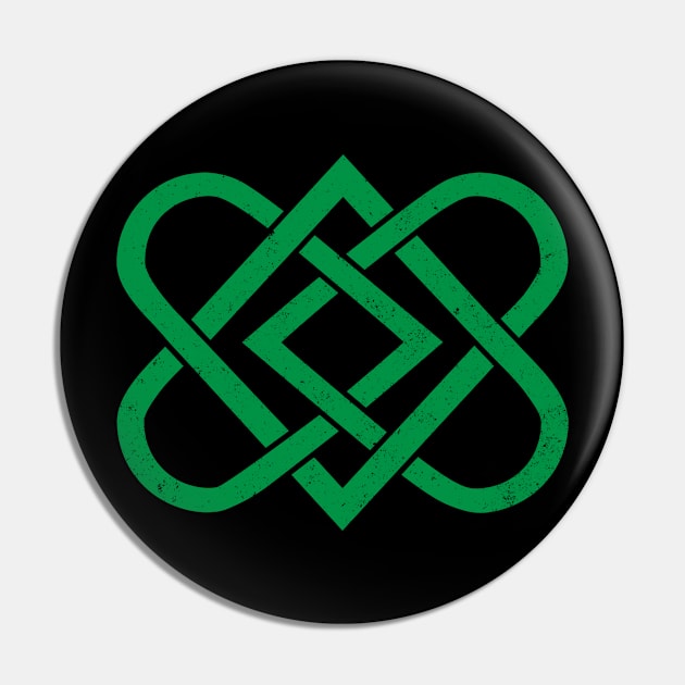 Vintage Celtic Knot Heart - St Patricks Pin by skauff