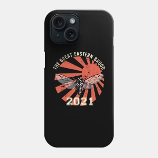 Retro Cicada Insect Great Eastern Brood X 2021 Magicicada Phone Case