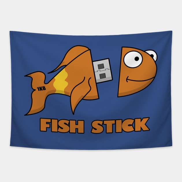 Fish Stick 1KB Tapestry by Delinquent