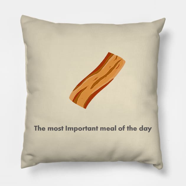 Tis the season, for bacon Pillow by Brojo