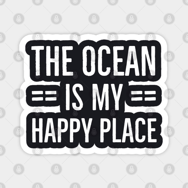 The Ocean Is My Happy Place Magnet by Suzhi Q