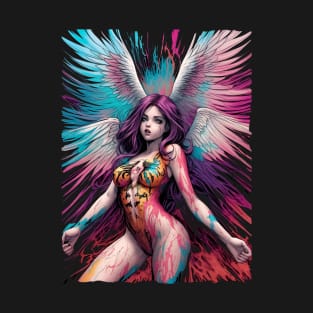 Beautiful comic book style Angel T-Shirt