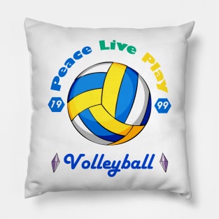 Peace And Live And Love Volleyball Pillow