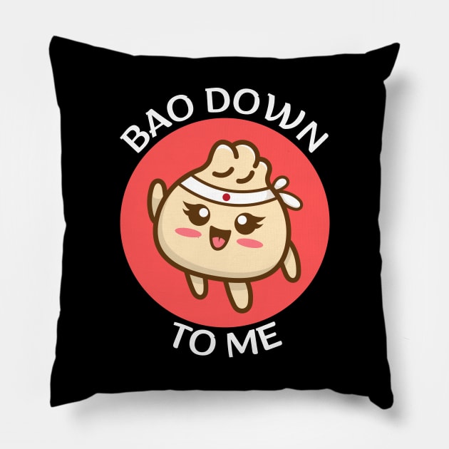 Bao Down To Me | Dim Sum Pun Pillow by Allthingspunny