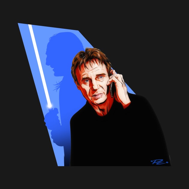 Liam Neeson - An illustration by Paul Cemmick by PLAYDIGITAL2020