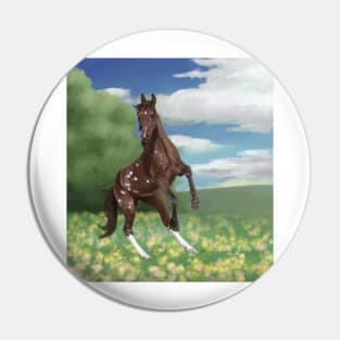 Rearing Appaloosa Pin