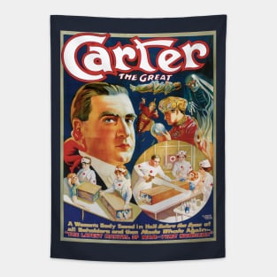 Vintage Magic Poster Art, Carter the Great Tapestry