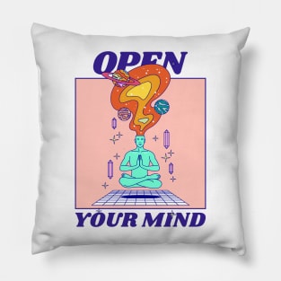 open your mind Pillow