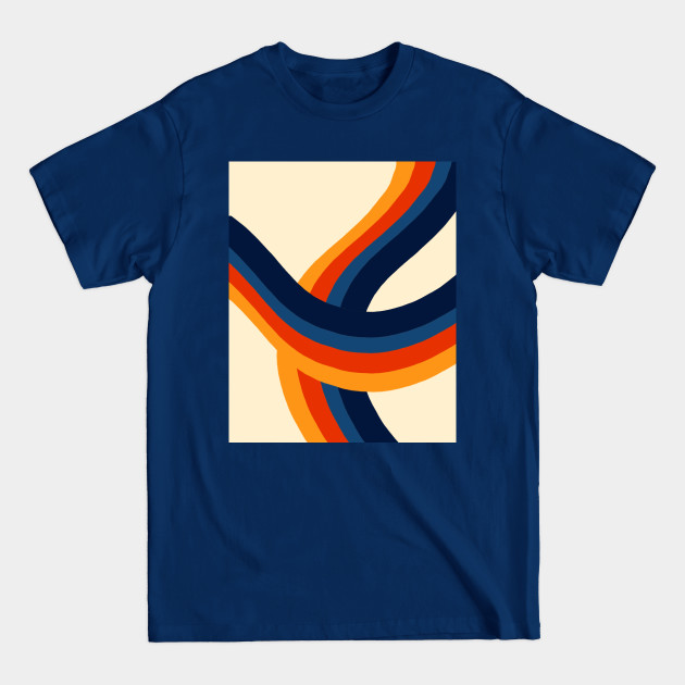 Disover Retro Abstract Roller Coaster - Retro Vintage Aesthetic - T-Shirt