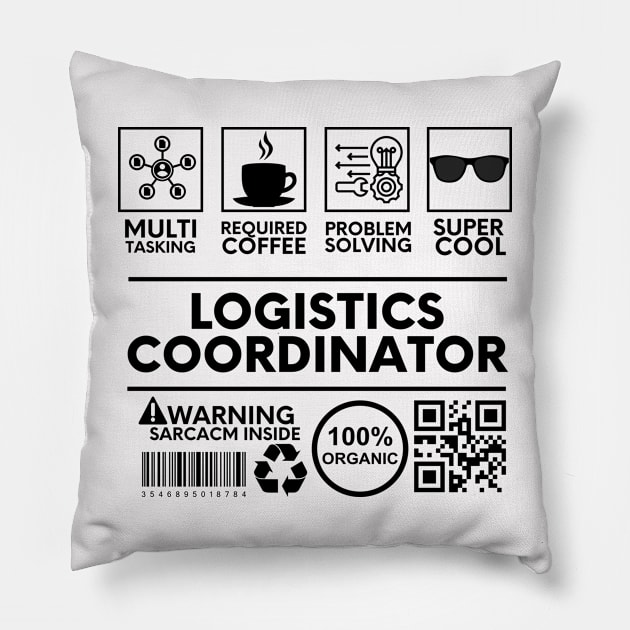 Logistics Coordinator Pillow by Shirt Tube