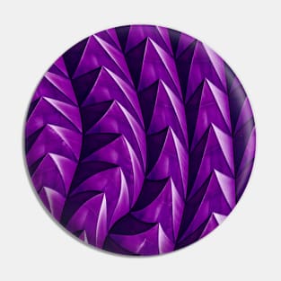 Purple Pyramid Geometric Pattern Pin