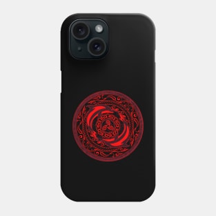 Celtic Dolphin and Celtic triskelion Phone Case