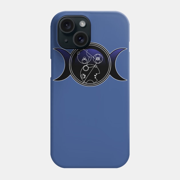 Gallifreyan Triple Moon Phone Case by Roxorsoxoff