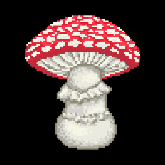 Pixel Fly Agaric by Rivkah