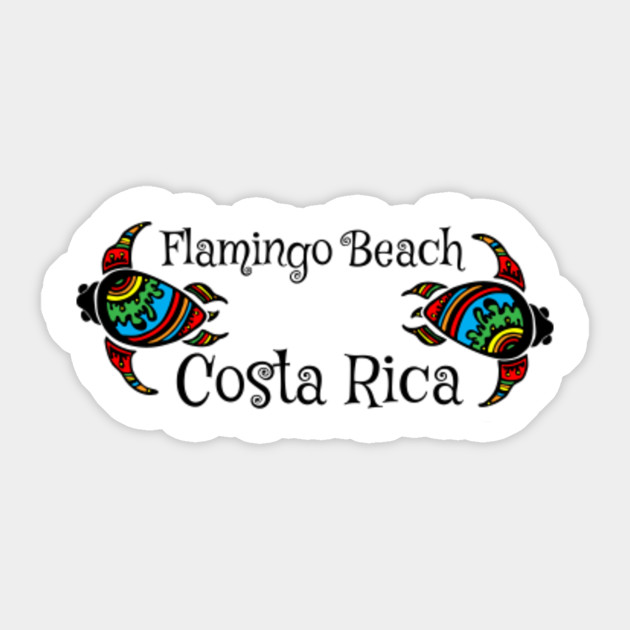 Flamingo Beach Costa Rica Flamingo Beach Costa Rica Sticker Teepublic