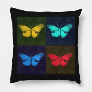 ART Leather Butterflies Pillow