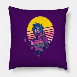 Cyborg Girl Pillow