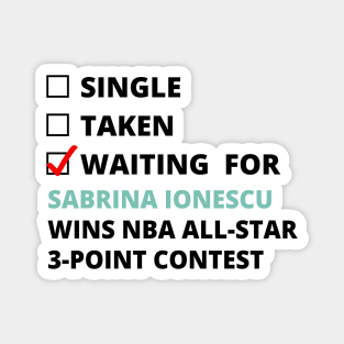 Sabrina Ionescu - Waiting For Sabrina Ionescu Wins All-Star 3-Point Contest Magnet