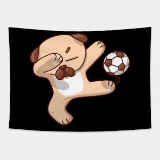 Dabbing soccer Tapestry