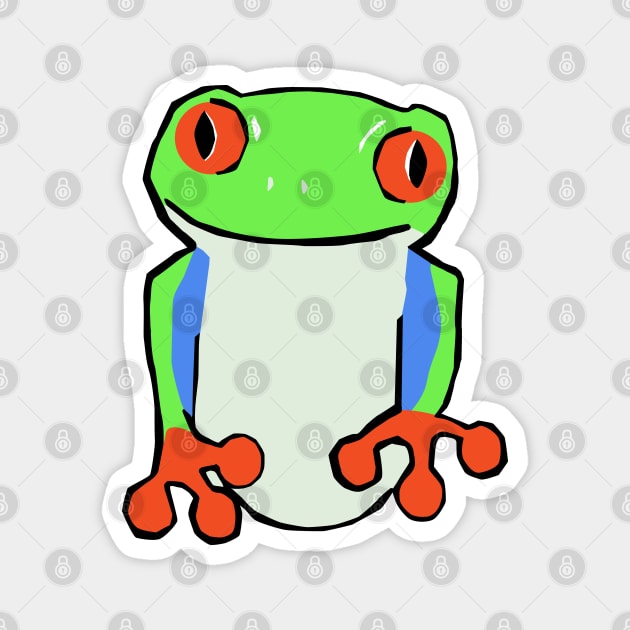 Tree Frog Magnet by Kelliboo