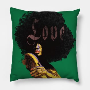 afro love Pillow