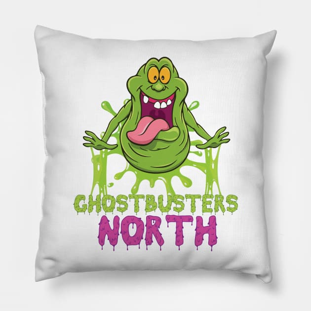 Ghostbusters North Slimer Pillow by ghostbustersnorth