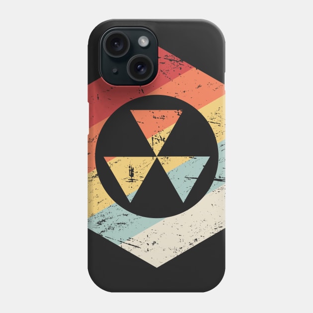 Retro Vintage Fallout Shelter Icon Phone Case by MeatMan