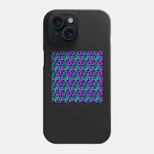 Retro '70's Purple and Teal Phone Case