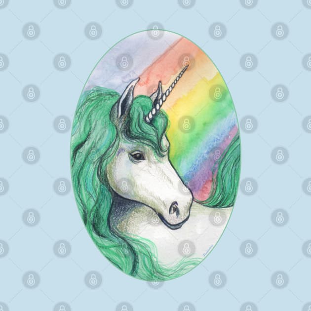 Rainbow unicorn by Pendientera