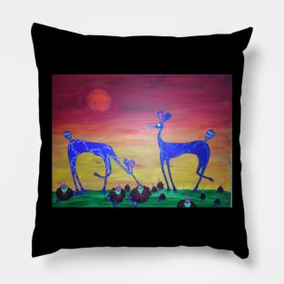 Deer @twilight Pillow