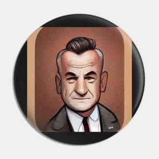 Lyndon B. Johnson | Comics Style Pin