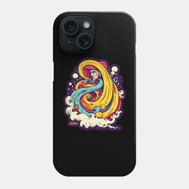 Plastic Macaroni Boho Trippy Hippy Wizard Phone Case by BoobRoss