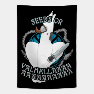 seeds or VALHALLA - cockatoo Tapestry