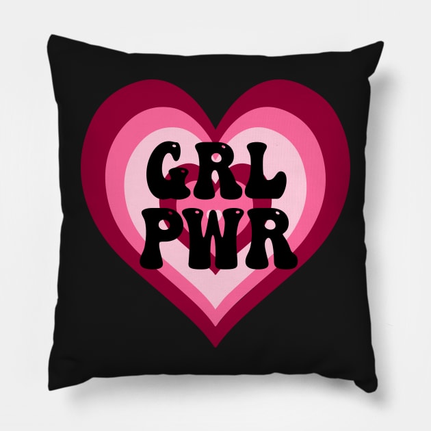 Color Punch Girl Power Sticker Pillow by Pop-clothes