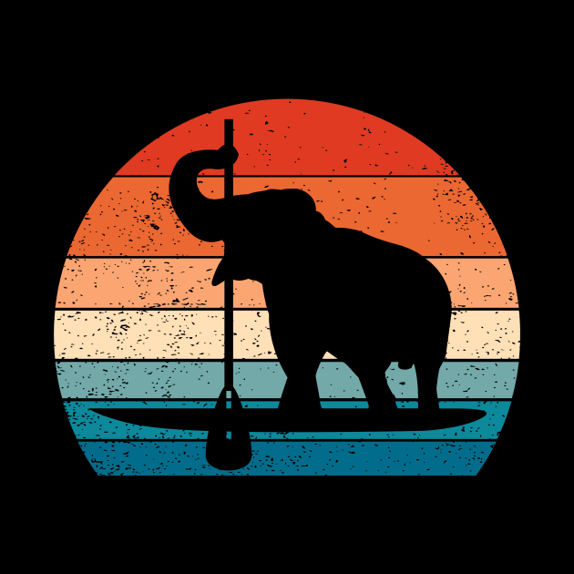 Paddleboard Sup and Elephant by MARKBAY Shop