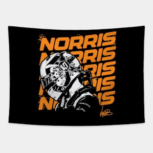 Lando Norris Name Reapeat Tapestry