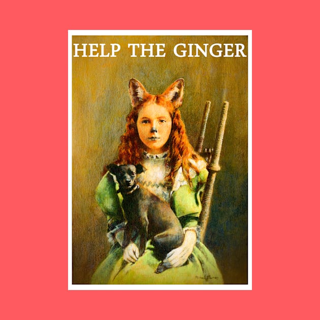 HELP THE GINGER Vintage Victorian Fox Girl by mictomart