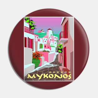 Mykonos Greece Abstract Surreal Travel and Tourism Print Pin