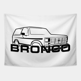 1980-1986 Ford Bronco New Logo Black Tapestry