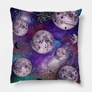 Cosmic Blooms Pillow