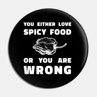 You Either Like SPicy Food Or You Are Wrong Pin