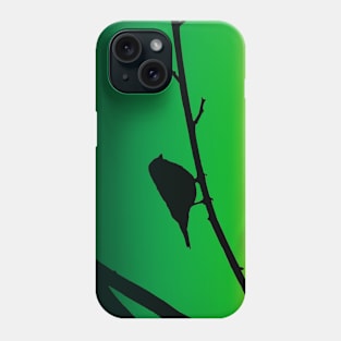 Sparrow Silhouette On Limonene Phone Case